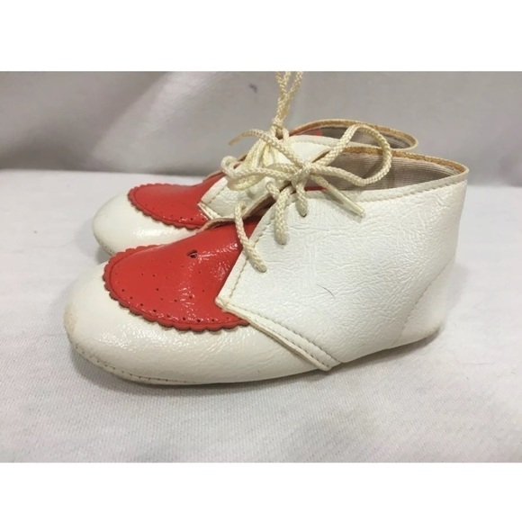 4/$35 Vintage Toddler Walking Shoe Saddle Leather - Picture 4 of 6